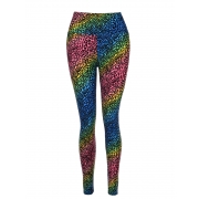 SATINIOR Soft Printed Leggings 80s Style Neon Leggings Pants with Assorted Designs for Women and Girls (S-M, Color 2)