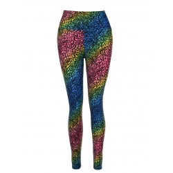 SATINIOR Soft Printed Leggings 80s Style Neon Leggings Pants with Assorted Designs for Women and Girls (S-M, Color 2)